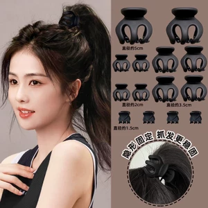 Set 12 Kẹp Tóc Càng Cua Mini Màu Đen Đơn Giản Thời Trang Hàn Quốc - Phụ Kiện Tóc