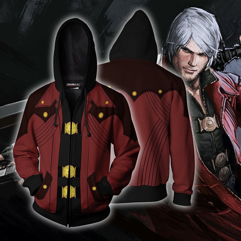 Áo khoác dài tay cosplay Vergil Devil May Cry 5 với thiết kế 3D, phù hợp unisex