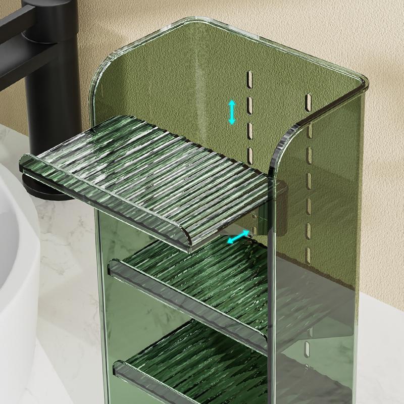 Kệ Đựng Đồ Dùng / Mỹ Phẩm / Trang Sức Để Bàn Trong Suốt Tiện Dụng Hộp đựng kính  Tủ đựng đồ vệ sinh  Phòng vệ sinh  Kệ đựng đồ trang sức  Kệ đựng mỹ phẩm  Kệ để bàn  Giá đỡ trong suốt