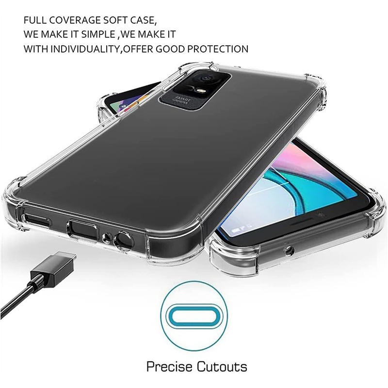 Dành Cho TCL Ion Z 40XE 40SE 408 406 405 403 Vỏ Mềm Chống Sốc Pha Lê Gel Trong Suốt TPU Vỏ Chống Sốc