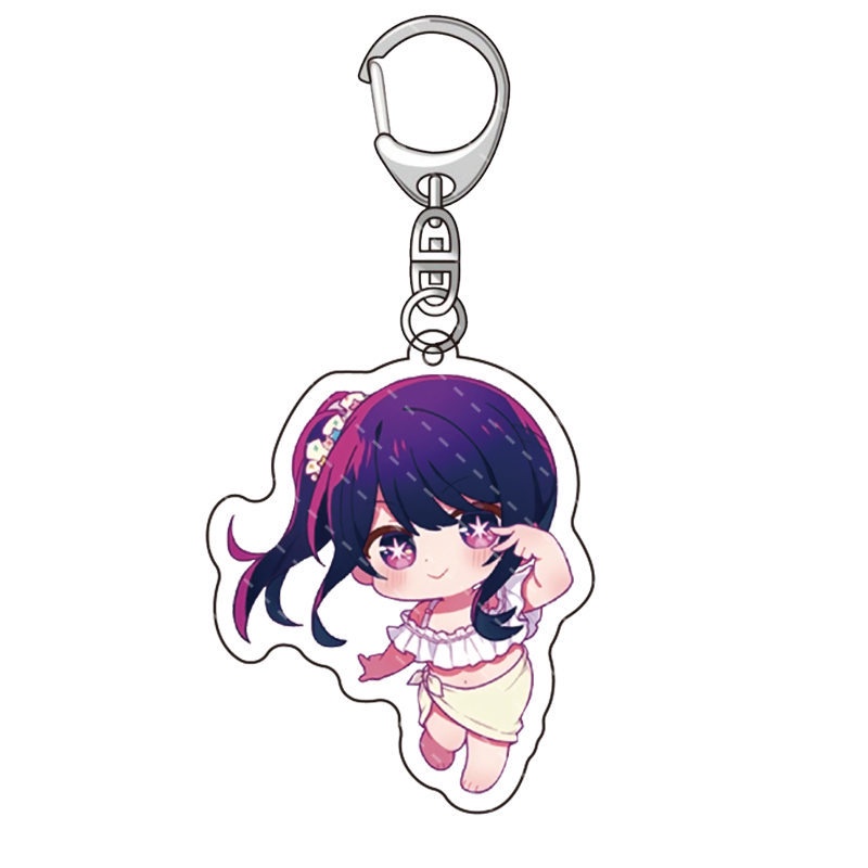 HK1 Oshi no Ko Móc Khóa Anime Móc Khóa Acrylic Dễ Thương Túi Mặt Dây Chuyền Hoạt Hình Ai Hoshino Ruby Aquamarine Quà Tặng Cho Trẻ Em Thu Thập