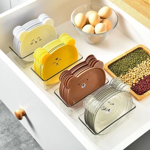 Đĩa Nhựa, Khay Đựng Đồ Ăn Vặt, Đĩa Decor Hình Gấu Hoạt Hình Để Bàn SUNNY DAY