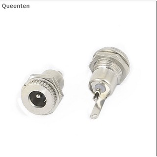 Queenten 5 Chiếc 5.5 mm x 2.1 mm Jack Cắm Điện Ổ Cắm Bảng Điều Khiển Nữ Gắn Kết Nối -099 QT