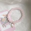 Vòng tay mèo con màu hồng dễ thương mới ins girl heart pure desire kt bracelet bạn gái chị em headpiece