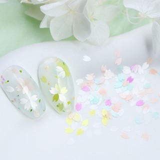 Hộp Kim Tuyến Hình Hoa Anh Đào Bằng Nhựa Resin Trang Trí Móng Tay DIY