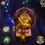 Quả Cầu Pha Lê VISION GENSHIN IMPACT đèn ngủ LED đế gỗ thủy tinh quà tặng game
