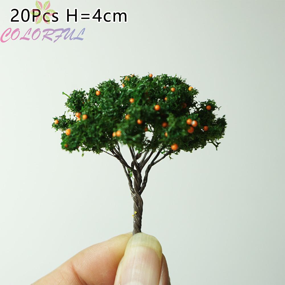 Set 20 Mô Hình Cây Cam 4cm Trang Trí Tiểu Cảnh