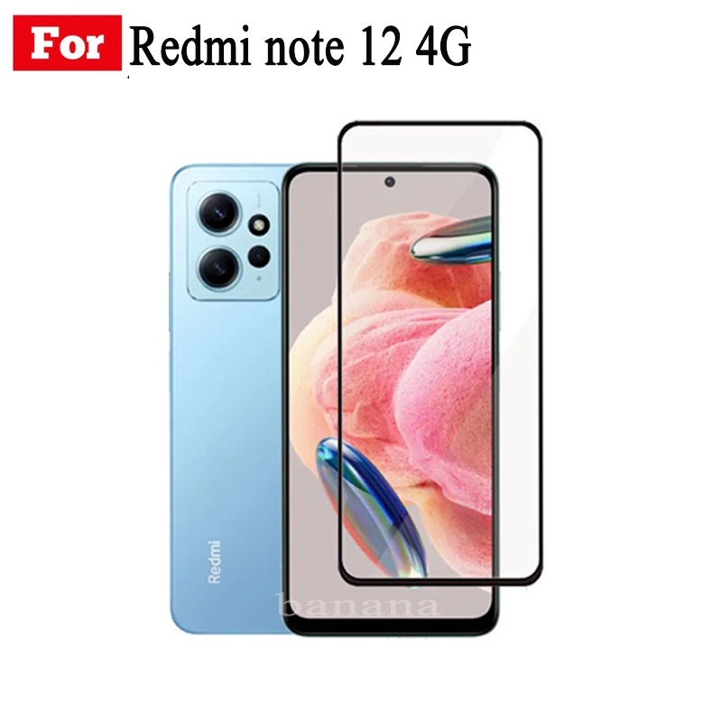 3in1 Redmi Note 12 4G Kính Cường Lực Full Cover Phim Cho Redmi Note 12 5G 12 PRO 5G Bảo Vệ Màn Hình Ống Kính Máy Ảnh Kính