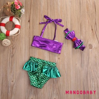 Mgg-3 Bộ Công Chúa Bé Gái Nàng Tiên Cá Bikini Bộ Nơ Đồ Bơi Đồ Tắm Phù Hợp Với Trang Phục Bé Gái Hai Mảnh Phù Hợp Với