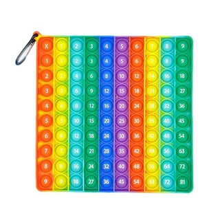De Số Pop It 1-100 Nhân Fidget Đồ Chơi Nhân Biểu Đồ Pop It Montessori Bảng Trò Chơi Nhân Toán T