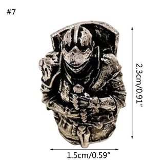 Vipdeal1 Vintage Tóc Bím Râu Dreadlock Hạt Ống Viking Rune Quyến Rũ Mặt Dây Chuyền