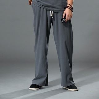 Quần Jogger Nam Vải Lanh Cotton Ống Rộng 9XL 7XL 8XL 5XL