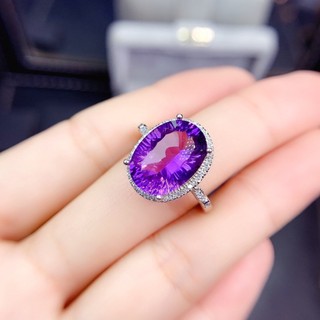 ⭐ Nhẫn Hở Đính Đá Thạch Anh Tím Sang Trọng Cho Nữ