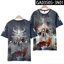 SY3 Arknights Áo Thun Nữ Tay Ngắn Tee Unisex Trò Chơi Cosplay Surtr Lappland Exusiai 3D Áo Sơ Mi Anime Thời Trang Oversize Casua