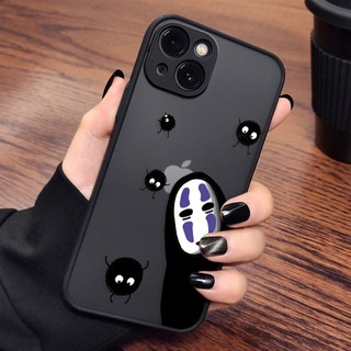 Ốp Điện Thoại Di Động Cảm Giác Da Mềm Chống Sốc Spirited Away Totoro No Face Man Cho Apple iPhone 14 13 12 11 PLUS PRO MAX MINI 6 6S 7 8 PLUS iPhone X XS XR X MAX SX MAX SE2020 SE2022