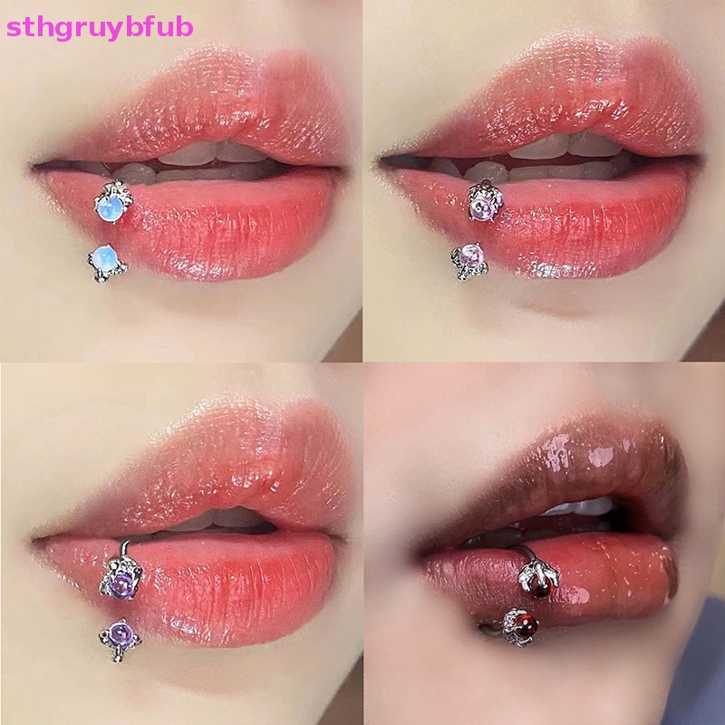 1 Khuyên Môi Bằng Thép Titan Hình Chữ C