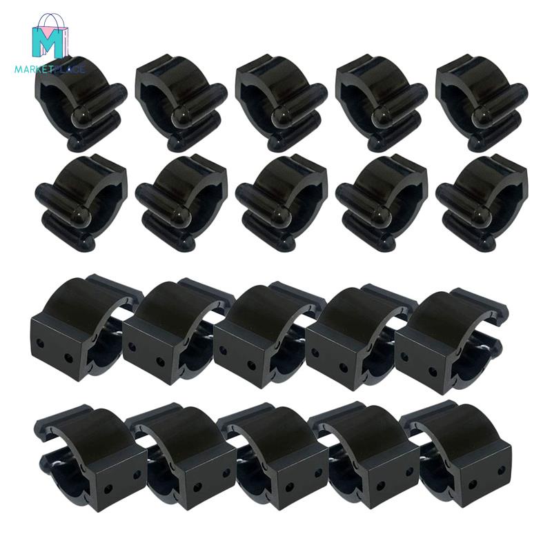 Bộ 20 Kẹp Giữ Cần Câu Cá 2 Kiểu Và 10 Móc Cỡ Lớn Tiện Dụng