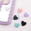 DELMER 2 Chiếc Ốp Lưng Điện Thoại Dính Kawaii Cầm Điện Thoại DIY Ốp Lưng Điện Thoại KPOP Móc Khóa Kim Loại Trái Tim Nhẫn