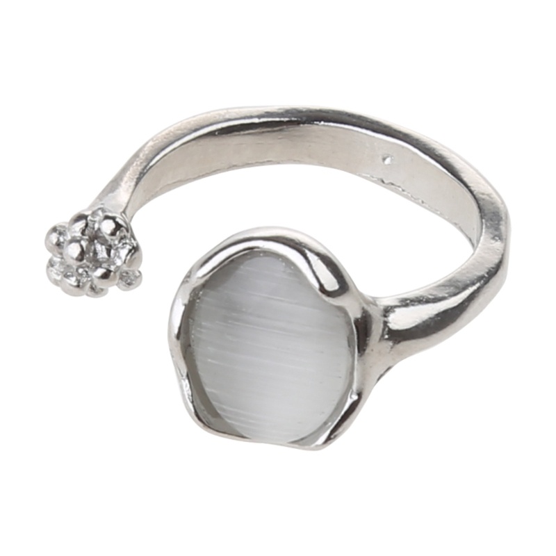 Dasbsug Nhẫn Đá Tự Nhiên Không Đều Với Opal Thẩm Mỹ Egirl Nhẫn Rỗng Cho Nữ Y2K Xu Hướng Nhẫn Thời Trang Ngón Tay Jewe