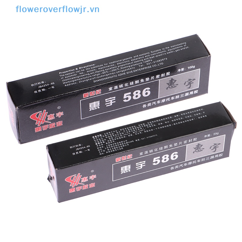 Keo Dán Silicon Màu Đen 586 Không Cần Đóng Dấu Cho Xe Hơi