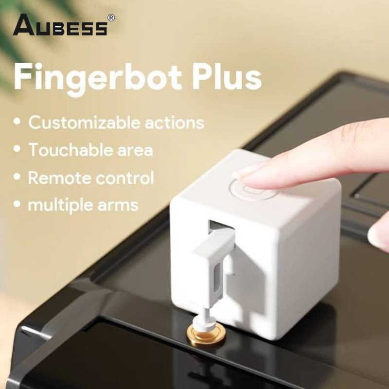 AUBESS Bot Knop Fingerbot Plus Điều Khiển Bằng Giọng Nói