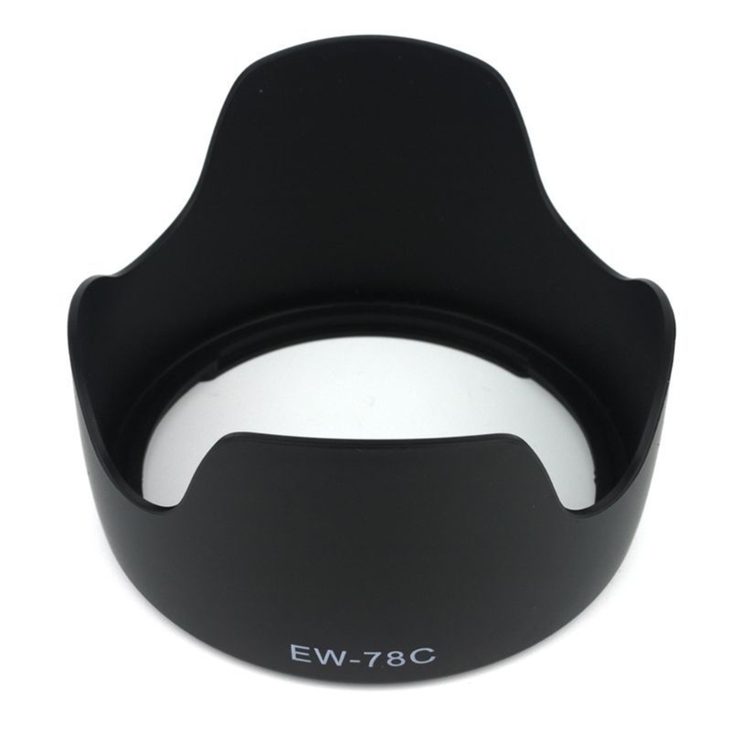 [3C] Mũ trùm đầu ống kính có thể đảo ngược EW-78C cho ống kính EF 35mm f 1 4L USM VR SLR Mũ trùm đầu ống kính hoa Tulip kỹ thuật số