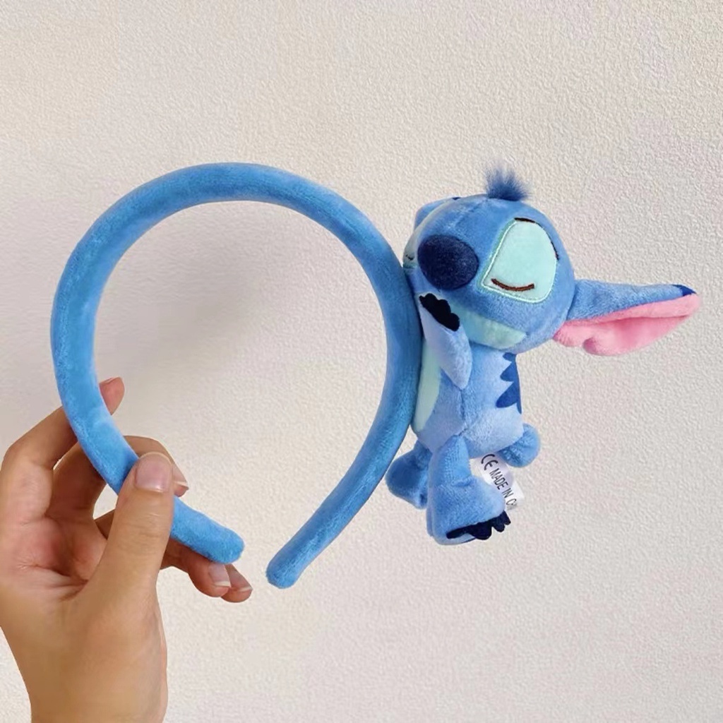 Băng Đô Quấn Tóc Hoạt Hình Stitch Dễ Thương, Sang Trọng và Cá Tính cho Cô Gái