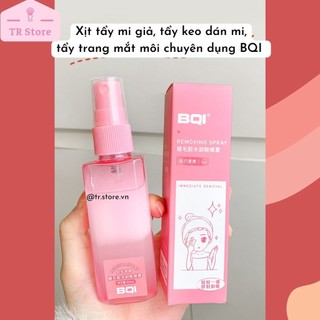 Xịt tẩy mi giả, tẩy keo dán mi, tẩy trang mắt môi chuyên dụng BQI