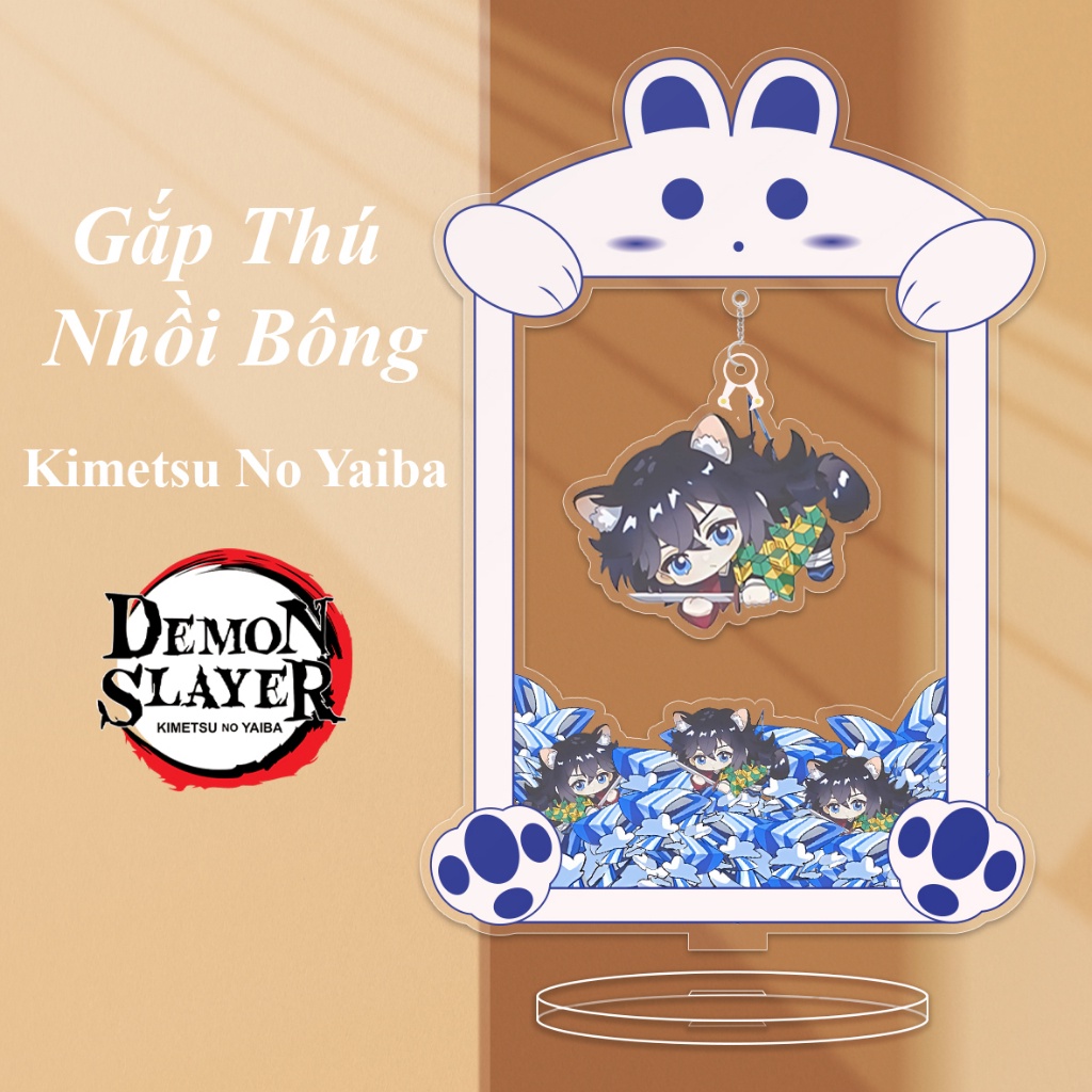 Mô Hình Gắp Thú Nhân Vật Anime Thanh Gươm Huỷ Diệt Standee Kimetsu No Yaiba Standee Chibi Có Kèm Thêm Móc Khoá