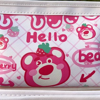 GC9 Lotso gấu dâu Patrick Star Doremon Dung Tích Lớn Hộp Đựng Bút Chì Hoạt Hình Chống Thấm Nước Sinh Viên Văn Phòng Phẩm Túi C