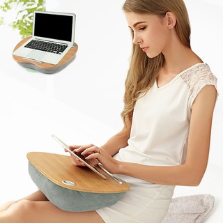 1 piece portable bamboo laptop table pillow lap bàn học bàn cho máy tính xách tay 14 inch a