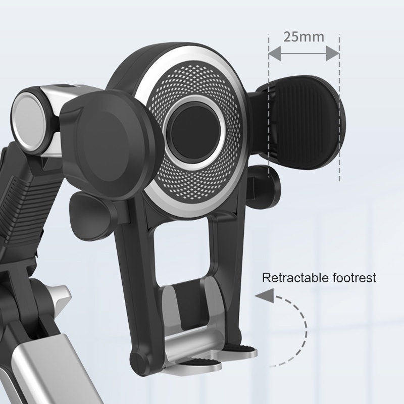 Seametal giá đỡ điện thoại trên ô tô cốc hút bảng điều khiển giá đỡ điện thoại di động 360° Điều chỉnh giữ điện thoại xe