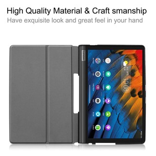 Bao Da PU Mỏng Nhẹ Kèm Giá Đỡ Đứng Thời Trang Sang Trọng Cho Lenovo Yoga YT-X705F YT-X705L 2019 Yoga Tab 5 10.1 inch