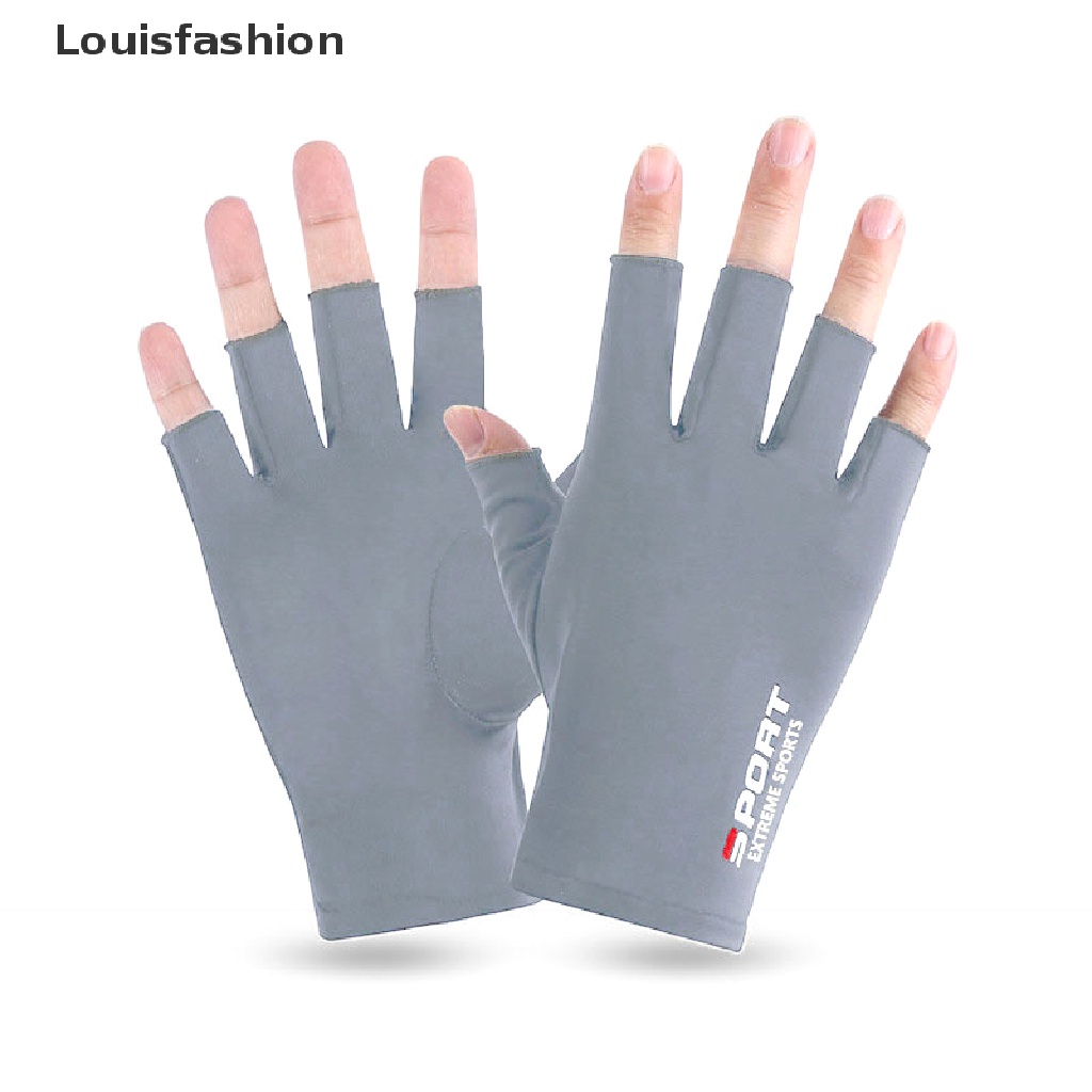 Găng Tay Louisfashion Chống Nắng Chống Tia UV Chống Trượt Cho Nam Nữ