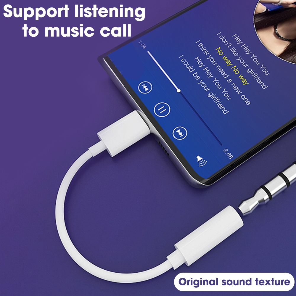 Dây Cáp Chuyển Đổi Cổng USB Type C Sang Cổng Tai Nghe 3.5mm Chuyên Dụng