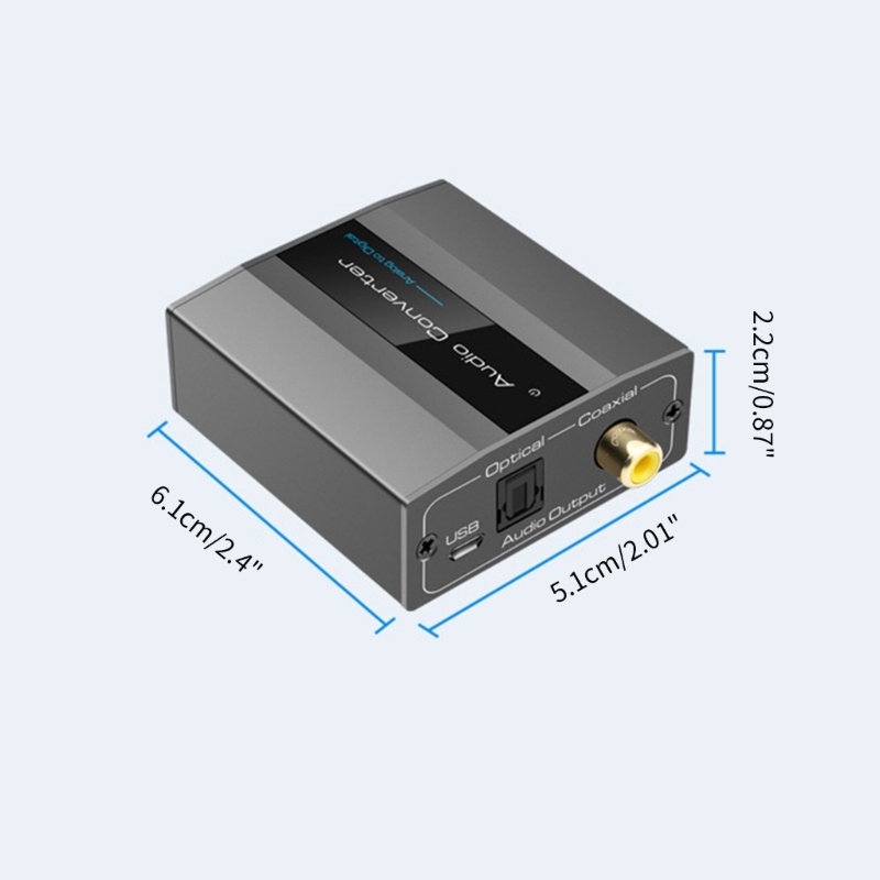 Bộ chuyển đổi Analog sang kỹ thuật số IOR 3 Bộ chuyển đổi kỹ thuật số RCA sang quang học 5mm