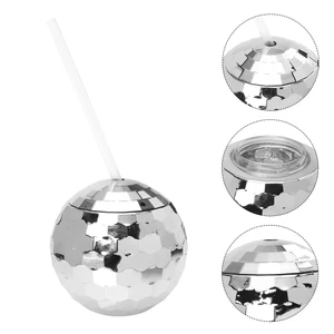 1 Bộ Disco Hình Quả Bóng Cốc Flash Hình Quả Bóng Cocktail Thanh Lấp Lánh Hình Quả Bóng Tiệc Cup