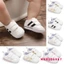 Mgg-giày thể thao đế mềm cho trẻ sơ sinh, Giày Pram trắng chống trượt, Huấn luyện viên tập đi sọc cho bé trai bé gái