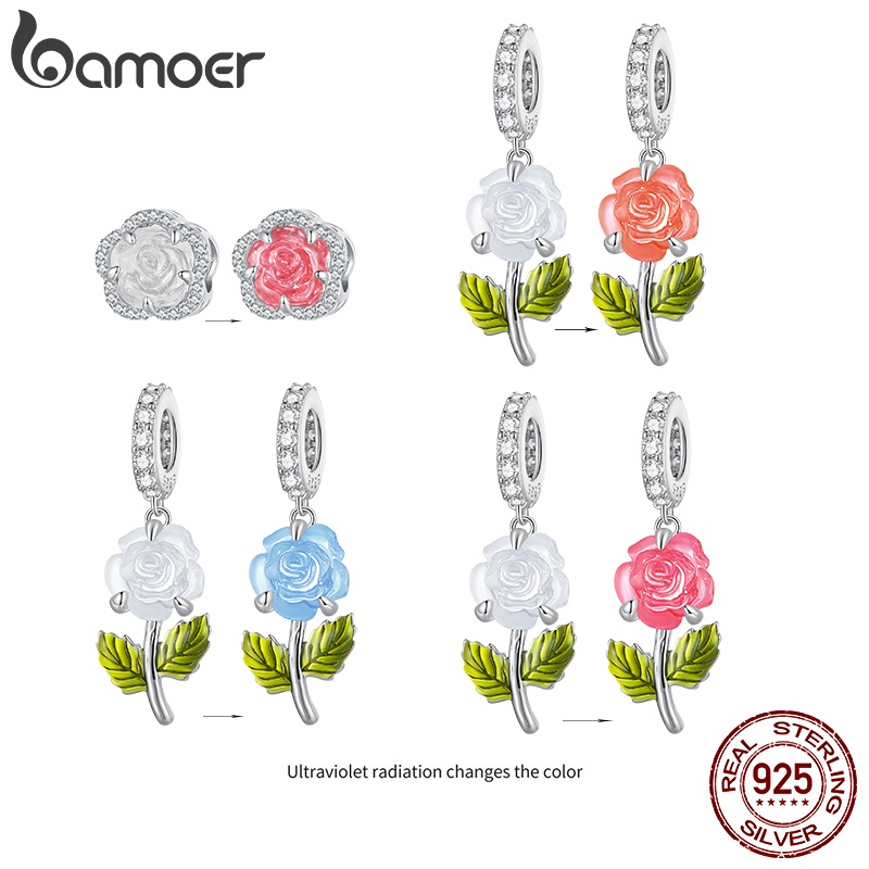 BAMOER Vòng Tay BạC 925 Xỏ Hạt Thời Trang Dành Cho Nữ