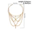 WEETW Vòng tay cuff đeo cánh tay, Vòng tay mở phong cách Hiphop, dây xích body chain hợp kim màu vàng/bạc, phụ kiện armband cánh tay điều chỉnh