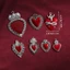 BTF Trái Tim Mặt Dây Chuyền Charm Gothic Phụ Kiện Trang Sức Cho DIY Handmade Thủ Công Làm
