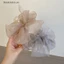 THI Mới Lưới Nơ Kẹp Nữ Đuôi Ngựa Bím Tóc Vuốt Kẹp Thanh Lịch Cô Gái Phụ Kiện Tóc Quà Tặng Mũ Đội Đầu VN