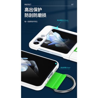 Dây Đeo Cổ Tay Vòng Ốp Lưng Samsung Galaxy Z Flip 5 Z Flip 7 Z Flip 6 Khóa Kim Loại Vỏ Chữ Cứng Pc Vỏ