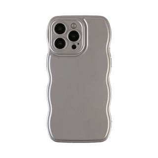 Ốp Điện Thoại Mềm Màu Trơn Mạ Bạc Cho IPhone 14 14pro Max 14plus 13 13pro 13mini 12 11 Pro Max IX XR SE2 I8 Plus