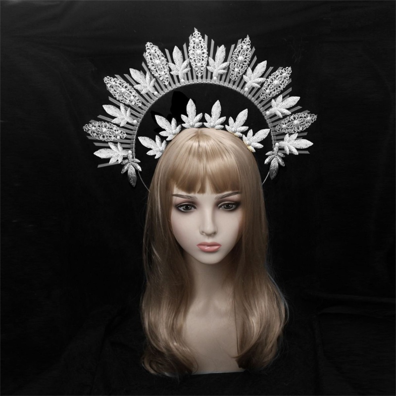 Vic Tiaras Băng Đô Tự Làm Chất Liệu Làm Tóc Nữ Mũ Đội Đầu Vương Miện Đa Năng