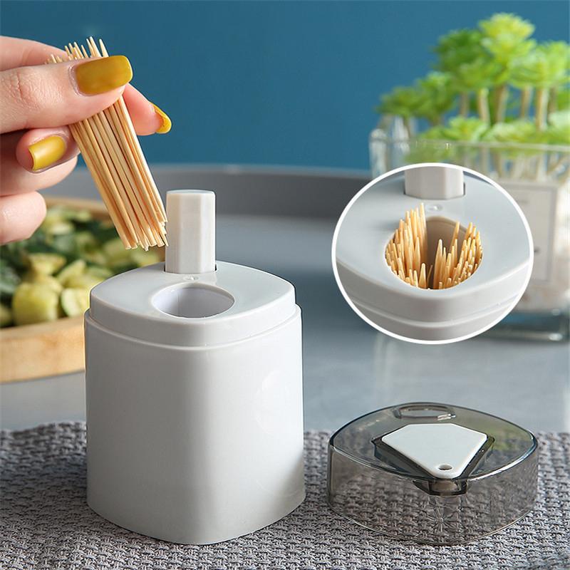 Hộp Đựng Tăm Tự Động Bật Thông Minh Lúa Mạch - Lọ Đựng Tăm - Hũ Đựng Tăm Xỉa Răng Tự động