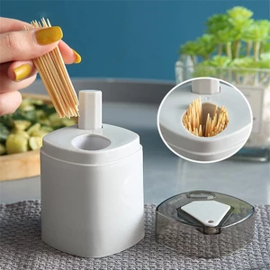 Hộp Đựng Tăm Tự Động Bật Thông Minh Lúa Mạch - Lọ Đựng Tăm - Hũ Đựng Tăm Xỉa Răng Tự động