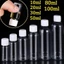 EBINLANDS 10 Hộp Đựng Mỹ Phẩm, Chai Kín Chai Du Lịch Có Thể Tái Sử Dụng, Nhựa Bền PET Rỗng 10 / 20 / 30 / 50 / 80 / 100ml Lotion Hộp Đựng Dầu Gội Bột Lỏng
