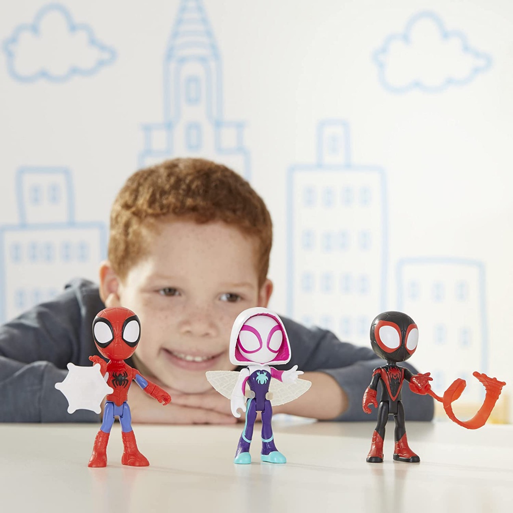 Set 3 Mô Hình Nhân Vật Phim Hoạt Hình marvel 4-inch Tỉ Lệ 3