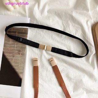 Thắt Lưng Da Bản Nhỏ Co Giãn Thời Trang Cho Nữ